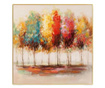 Маслена картина "Есенни дръвчета"