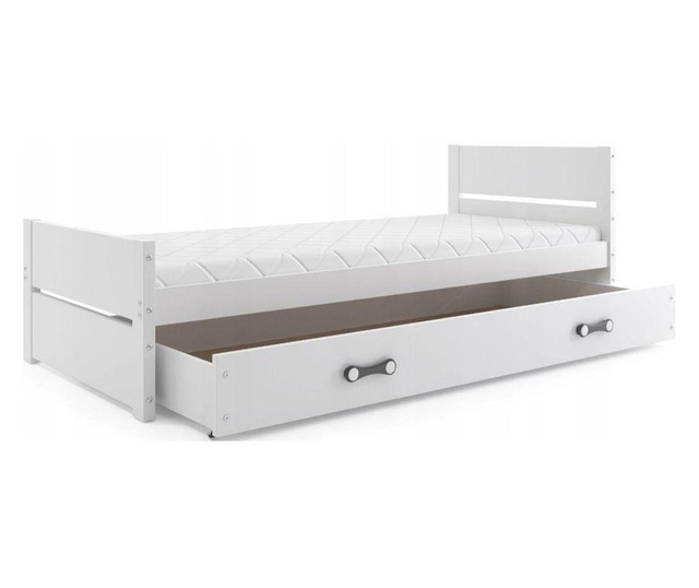 Детско легло, бяло с чекмеджета INTERBEDS BARTEK 200 X 90см