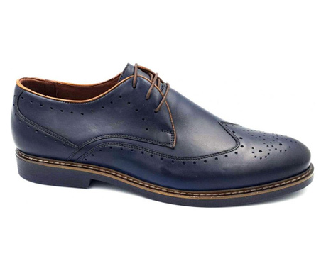 Pantofi casual barbati Still bleu inchis (piele naturala) (Marime: 44)
