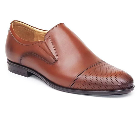 Pantofi eleganti barbati Luxemburg maro (piele naturala) (Marime: 43)