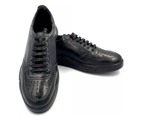 Pantofi sport barbati din piele naturala Dan culoarea Negru (Marime: 44)