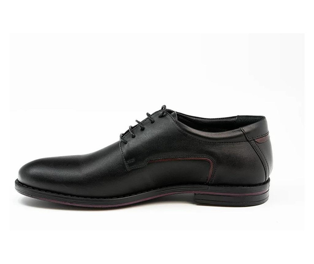 Pantofi casual barbati Bucovina negru visiniu (piele naturala) (Marime: 44)