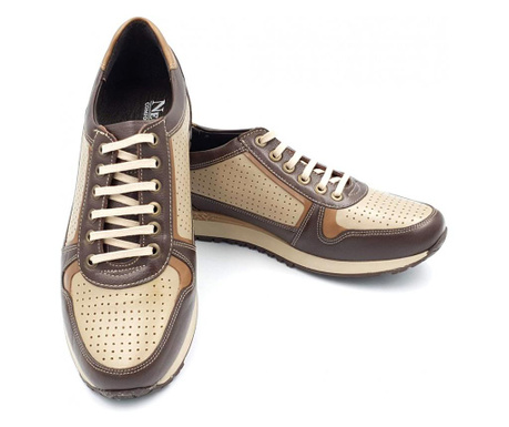 Pantofi sport barbati din piele naturala Nevalis maro (Marime: 44)