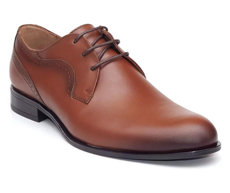 Pantofi eleganti barbati Praga maro (piele naturala) (Marime: 44)