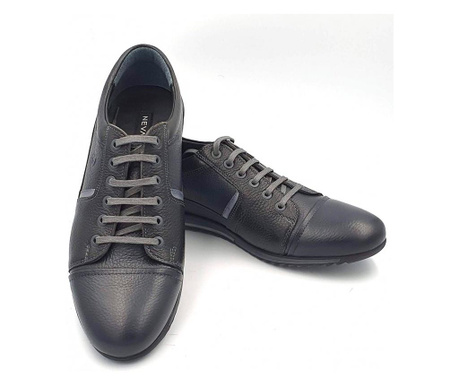 Pantofi sport barbati din piele naturala Andrian Negru (Marime: 43)