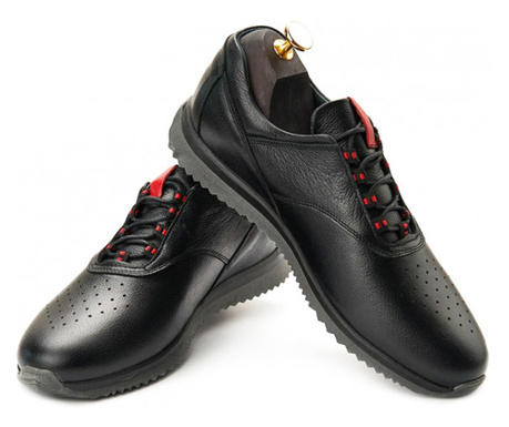 Pantofi sport barbati Zidan negru(piele naturala) (Marime: 45) 45