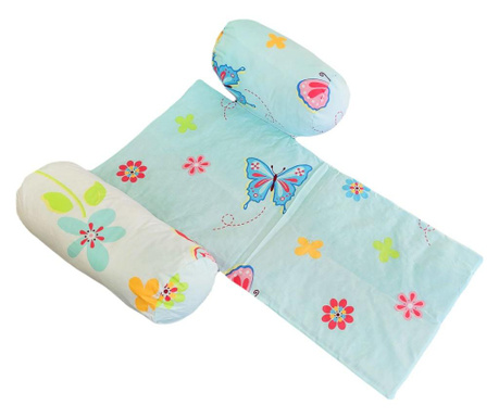 Носачка за бебе Somnart с водоустойчиво одеяло, модел Пеперуди