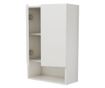 Corp Baie haaus Zed, Suspendat, 2 Usi, Alb lucios/Alb, MDF, L 48 x l 22 x H 72 cm