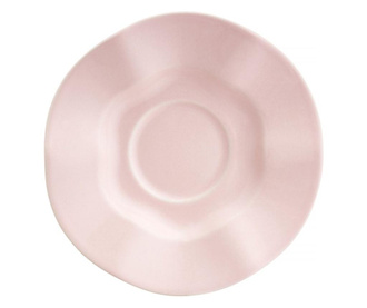 Farfurioara suport ceasca 11cm, roz, ceramica, AMBITION Diana Rustic