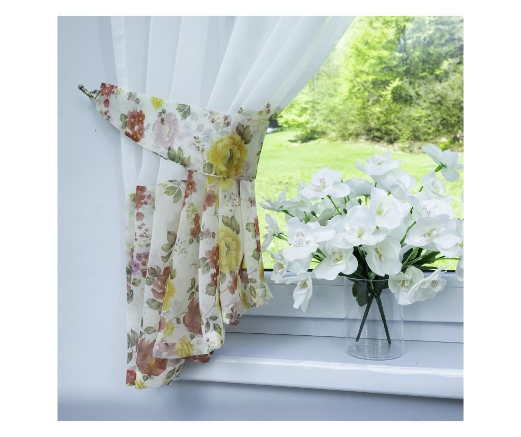 Perdea Decolis mini Voal alb cu Betty rosu M13.2 latime 270 cm, inaltime 150 cm - 4