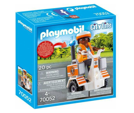 Playmobil - doktornő kétkerekű járgánnyal (70052)