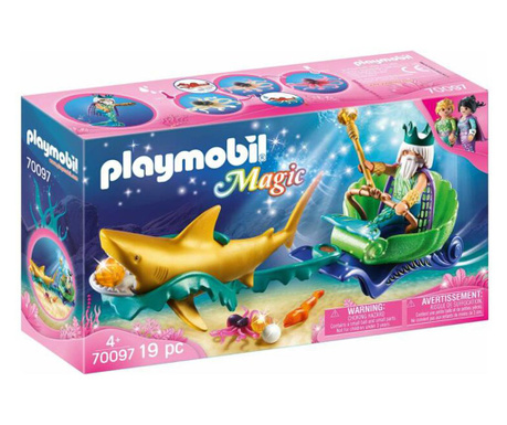 Playmobil magic: a tenger királya cápafogattal - 70097