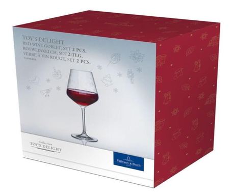 Set 2 pahare vin roșu, Toy's Delight 470 ml, sticlă cristalizata- 412699