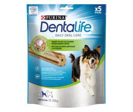 Лакомсво за кучета от средни породи за устна хигиена PURINA DENTALIFE Sticks , 115гр