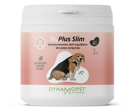 Хранителна добавка за кучета поддържаща баланса на телесното тегло Dynamopet N.PLUS SLIM, 200гр