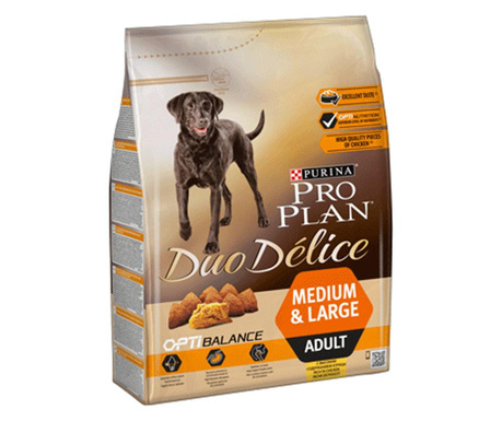 Храна за кучета от средни и едри породи PURINA PRO PLAN Duo Delice Adult Medium and Large, с пиле, 2.5кг