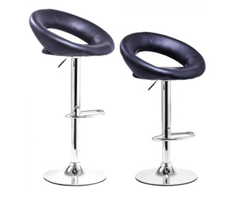 2 ks barových židlí s barvou na výběr,černá