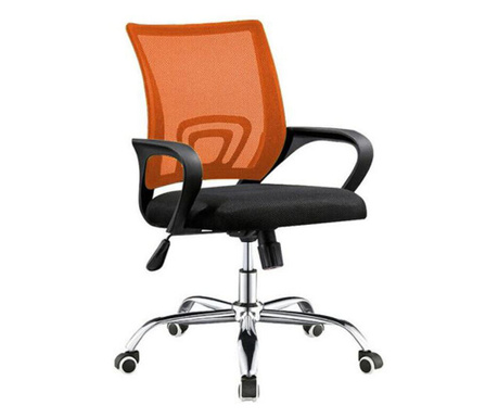 Kancelářská otočná židle s područkami ve více barvách,oranžová
