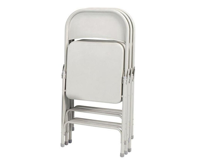 Párnázott összecsukható szék 4db-os, fehér