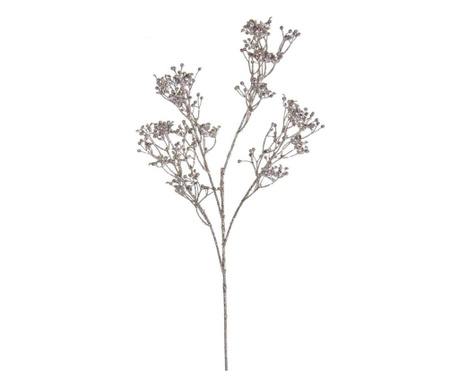 Floare artificiala cu sclipici argintiu Nertera 68 cm  0