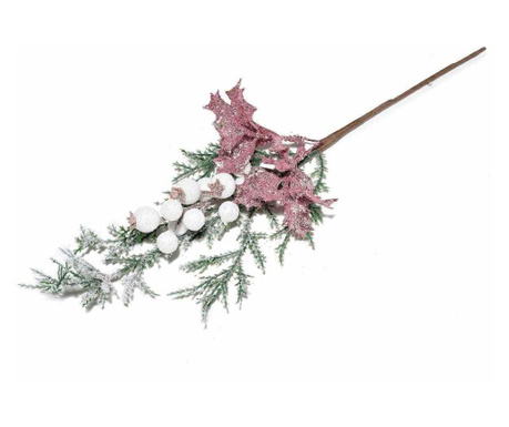 Crenguta artificiala cu floare roz 21/36 cm  0