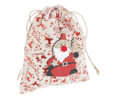 Model Djeda Mraza tekstilna poklon vrećica 15x19 cm