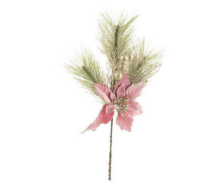 Mesterséges karácsonyfa ág rózsaszín karácsonyfával Annabel 30x10x50 cm