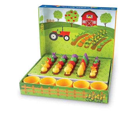 Комплект за сортиране на зеленчукова ферма Learning Resources