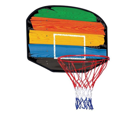 Комплект баскетболен кош с табло felis, 80x1.3x60см, Многоцветен...