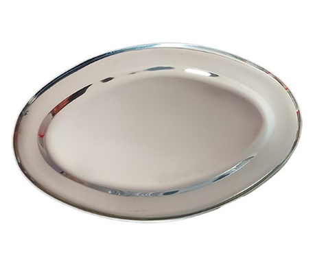 Овална чиния, 35 см, Hеръждаема стомана, AZHOME