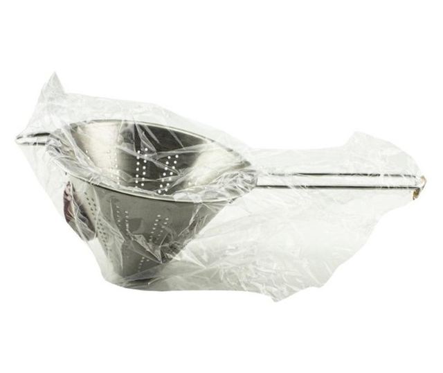 Kúpos szűrő fogantyúval 18 cm, rozsdamentes