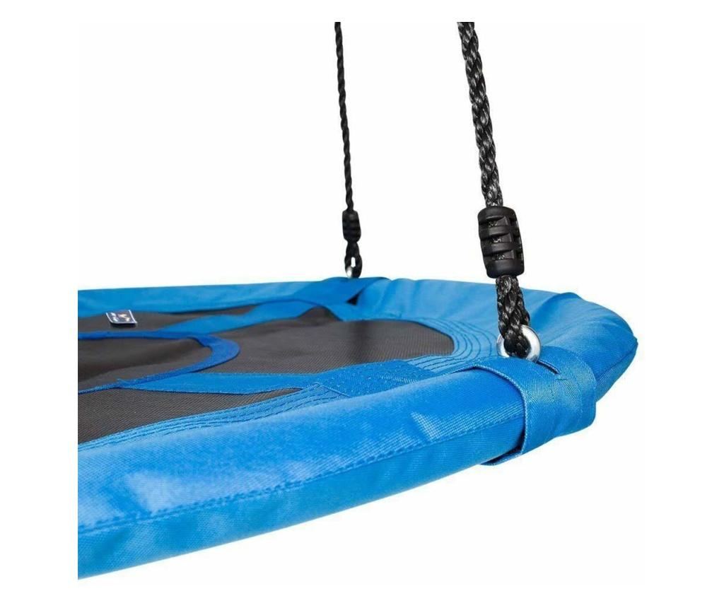 Závěsná houpačka ve tvaru kruhu, 90 cm, modrá - 2