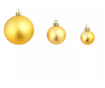 Sada 112 ks ozdôb na vianočný stromček, 4 farby, zlatá