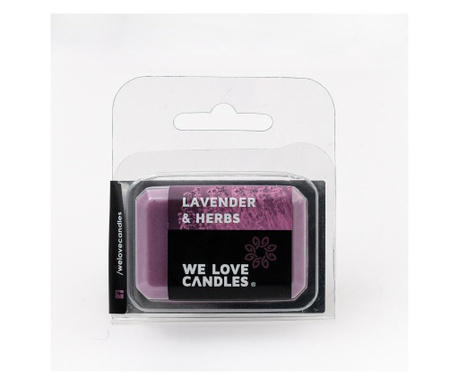 Ceara parfumata We Love Candles, Lavender and herbs, 8x7x2 cm
