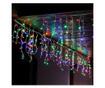 Ghirlanda luminoasa tip perdea 500 LED-uri, 20m, pentru interior/exterior, iluminare multicolora