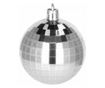 Set globuri si decoratiuni de Craciun Sersimo, 51 piese, diverse dimensiuni, argintiu