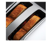 Prajitor de paine Russell Hobbs Chester 23310-57, 1200 W, 4 felii, Accesoriu pentru sandviciuri, Inox/Negru
