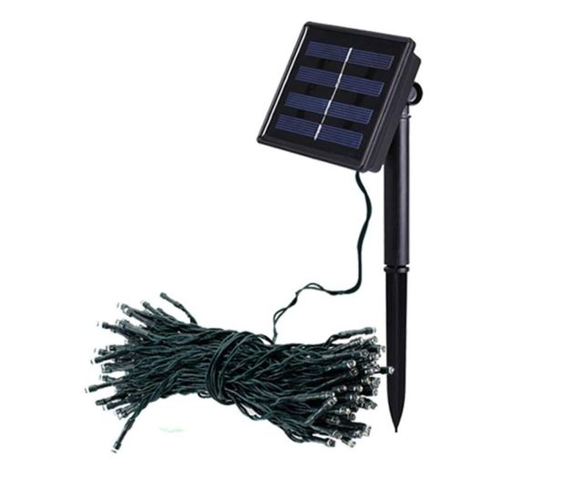 Ghirlanda luminoasa solara pentru gradina cu 100 LED, 10 m - Multicolor