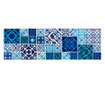 Traversa de masa Excelsa, Maiolica Blue, bumbac, 45x140 cm, multicolor