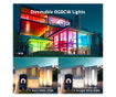 Комплект 2 Прожектора Novostella, 50W, LED, RGB Цветна Светлина, Bluetooth Mesh, IP66, Графен, Черен 32 x 20 x 5 см