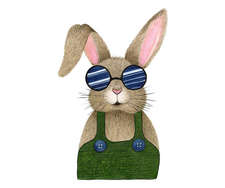Ilustratie Art Print pentru copii ”Funky Bunny”