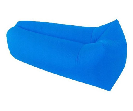 Saltea gonflabila Cloud Lounger, umflare fara pompa, Gonga® Albastru