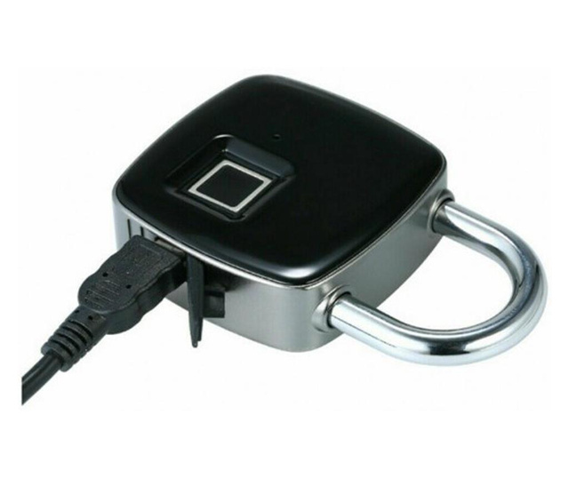 Lacat USB cu amprenta, Gonga® Gri