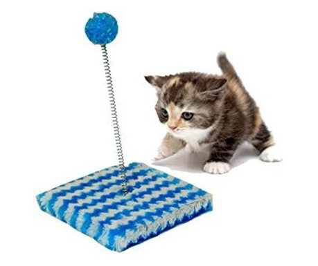 Jucarie interactiva pentru pisici, 15x15, Gonga Albastru