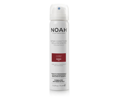 Spray corector cu vitamina B5 pentru acoperirea radacinii parului - ROSU, Noah, 75 ml