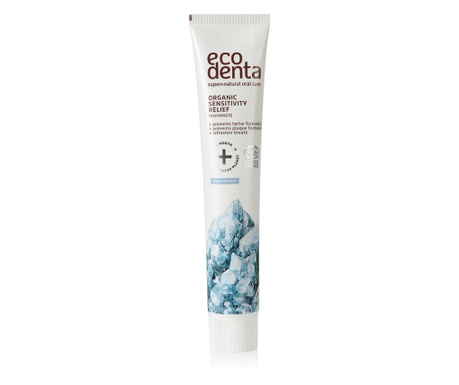 Pasta de dinti organica pentru dinti si gingii sensibile, Ecodenta, 75 ml