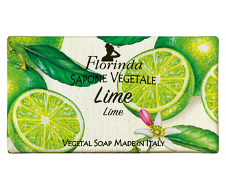 Sapun vegetal cu lime Florinda, 100 g La Dispensa