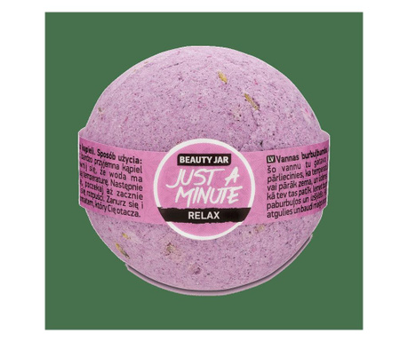 Bila de baie relaxanta cu lavanda, Just a minute, Beauty Jar, 150g