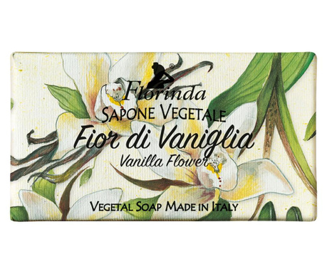Sapun vegetal cu parfum de vanilie Florinda, 100 g La Dispensa