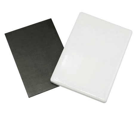 Magnet de frigider sublimabil, ceramica, Createur, alb, 7 x 5 cm